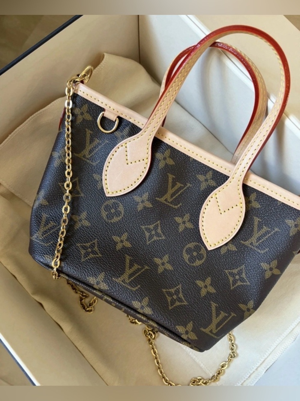 100% Authentic Brand New Louis Vuitton Neverfull BB Monogram Tote Bag - Picture 11 of 12
